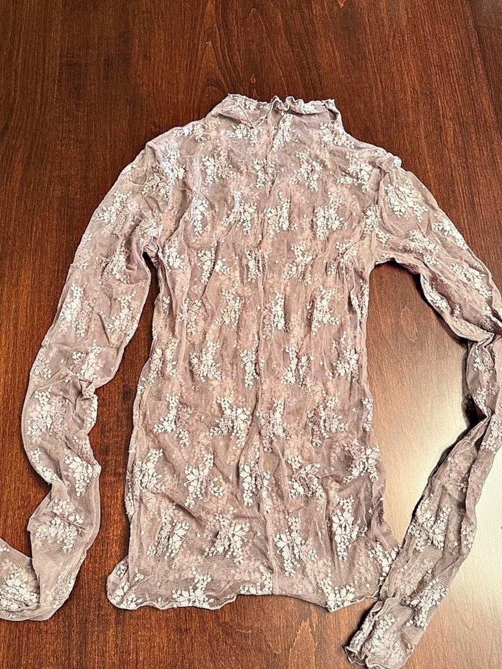 Pink Floral Long Sleeve Blouse